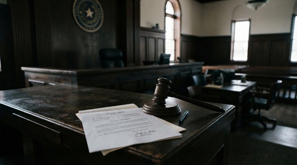 Judge presiding over a Texas child custody order enforcement case