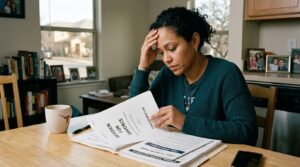 Couple discussing divorce with a family law attorney in Texas