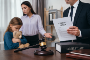 Texas family law attorney advising a parent about a child custody order violation