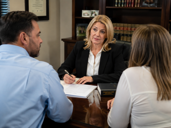 Texas property division attorney helping a client protect assets during divorce